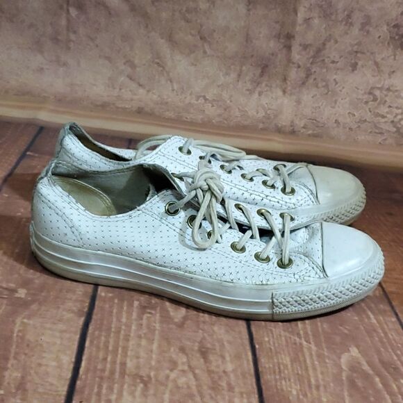 CONVERSE ALL STAR Perforated Leather Chucks - Picture 1 of 7